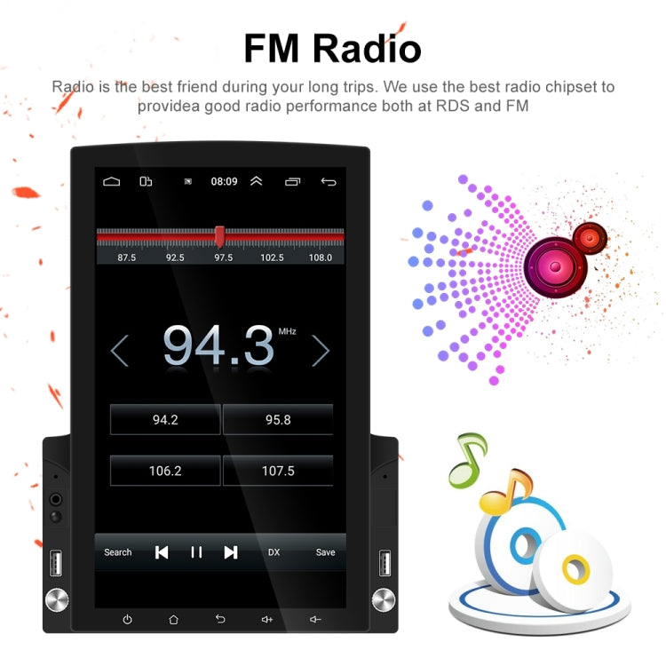 9.7 inch Vertical Screen HD 2.5D Glass Car MP5 Player Android Navigation All-in-one Machine, Standard, Standard+4 Lights Camera, Standard+8 Lights Camera, Standard+12 Lights Camera 9.7 inch Vertical Screen HD 2.5D Glass Car MP5 Player Android Navigation All-in-one Machine, Standard, Standard+4 Lights Camera, Standard+8 Lights Camera, Standard+12 Lights Camera
